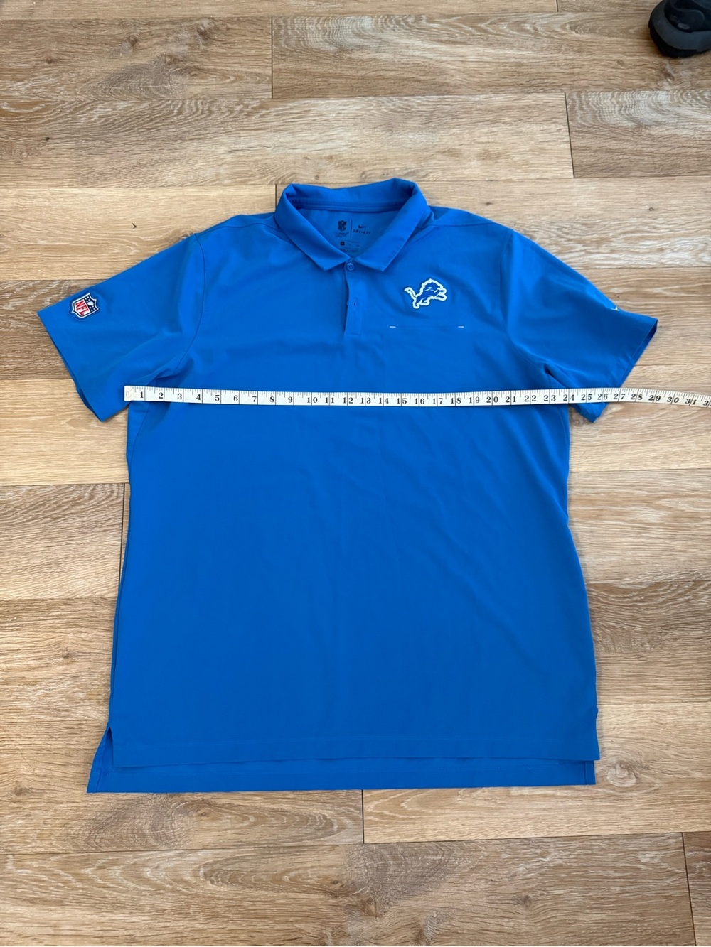 NFL Royal Blue Polo with Detroit Lions Logo